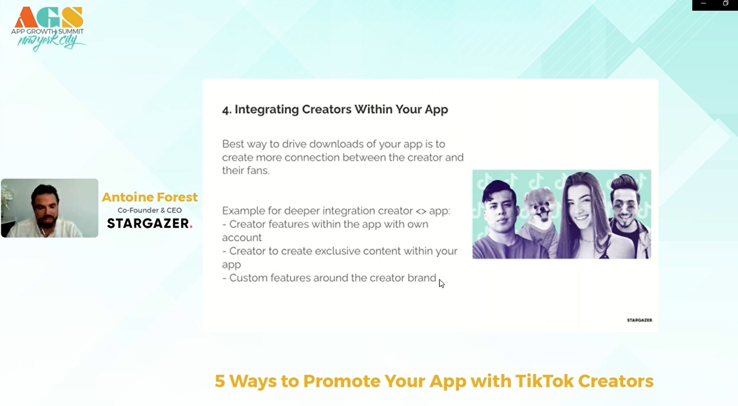 Интеграция авторов TikTok в приложение