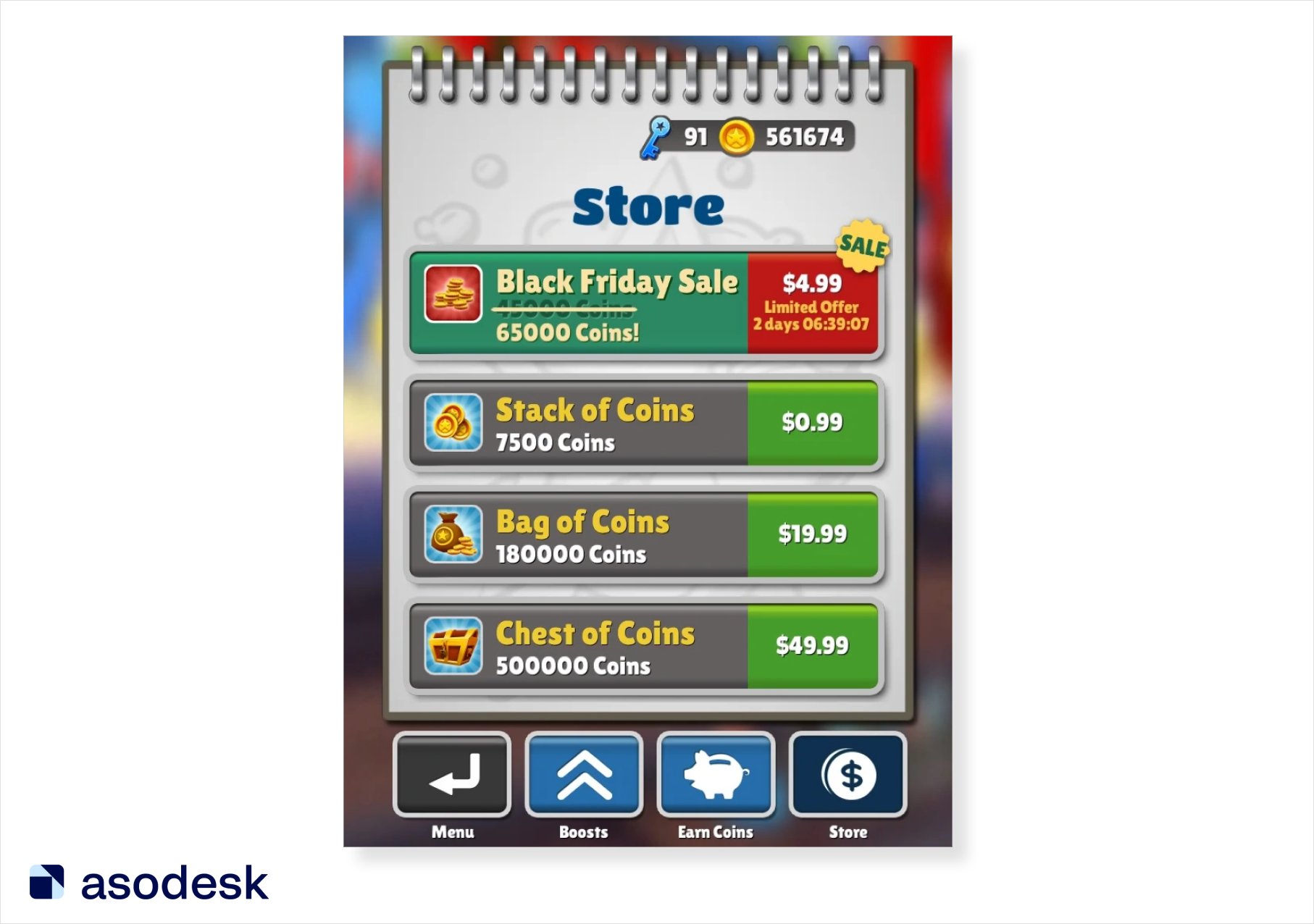 Subway Surf предлагает больше монет по той же цене на «Чёрную пятницу»
